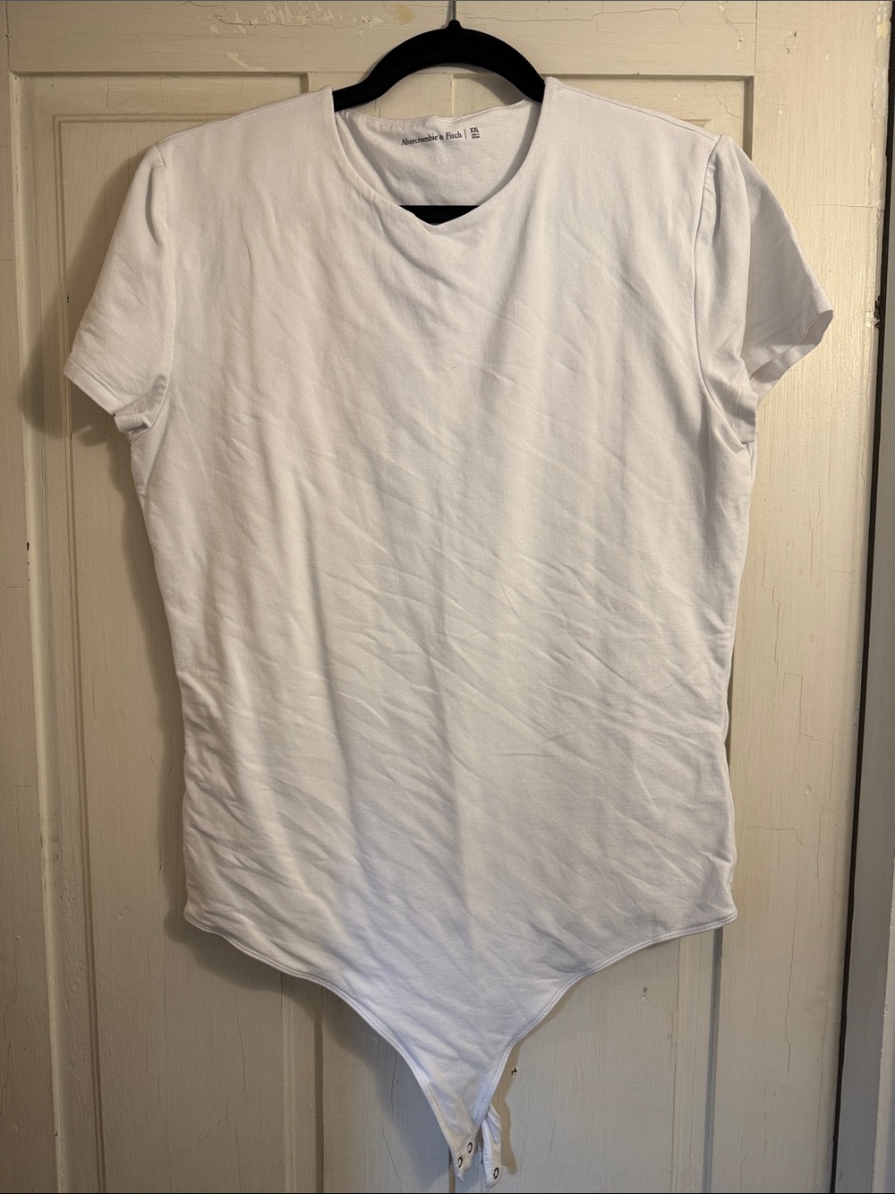 Abercrombie & Fitch White Short Sleeve Bodysuit